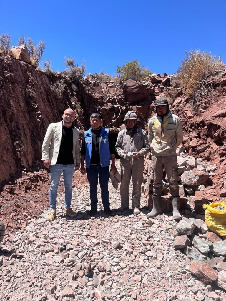 Visita técnica em uma mina de minério de cobre, Bolívia